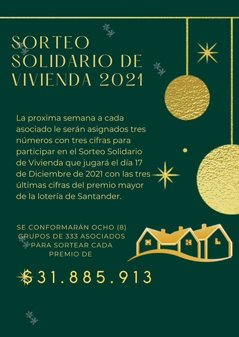 SORTEO SOLIDARIO DE VIVIENDA 2021